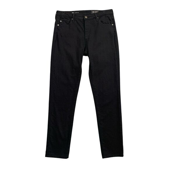 Adriano Goldschmied Jeans Womens 28 Black The Prima Cigarette Leg Tapered Denim - Picture 1 of 14